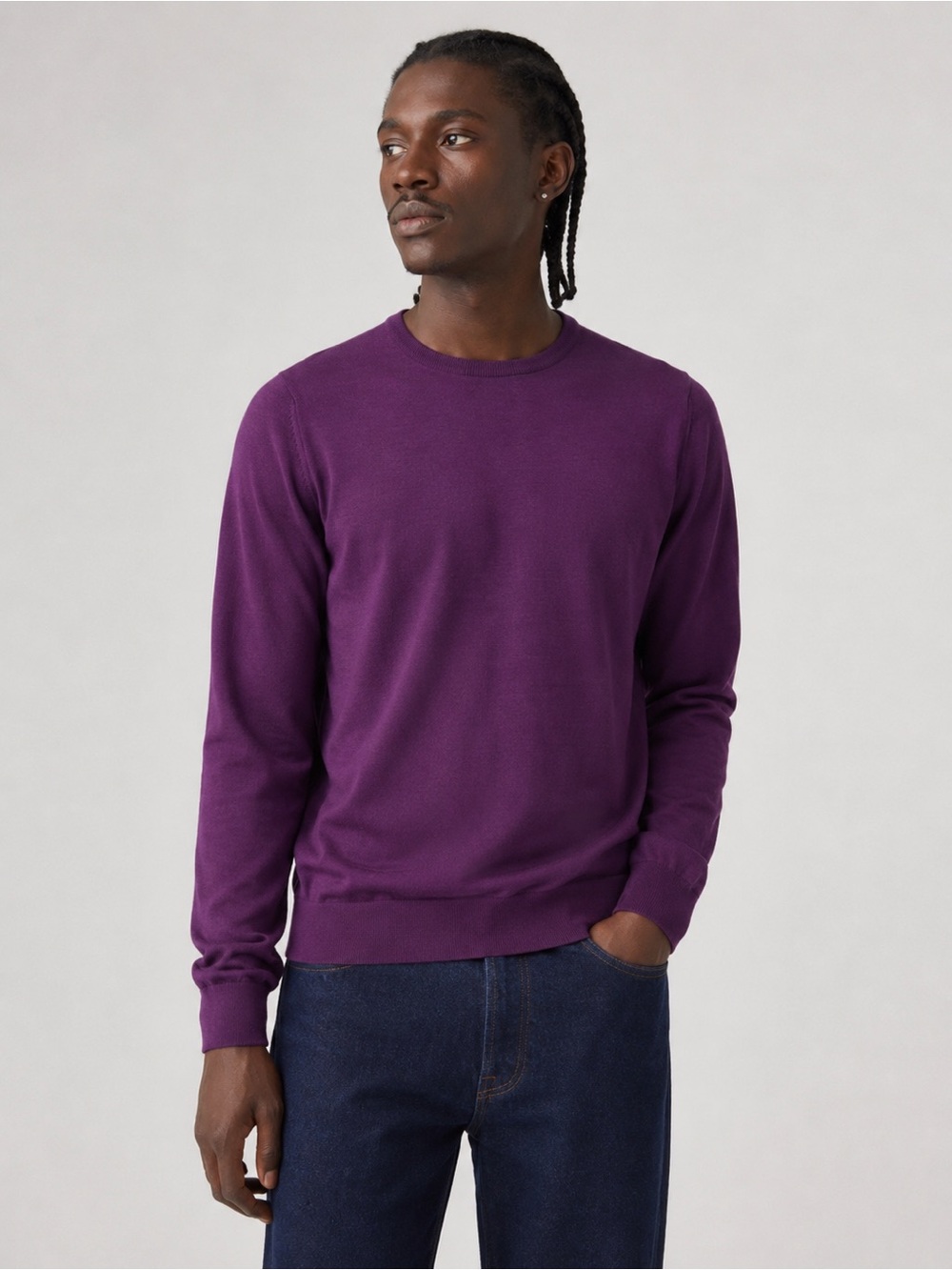John Smedley for Todd Snyder Merino Wool Sweater Men’s L Purple